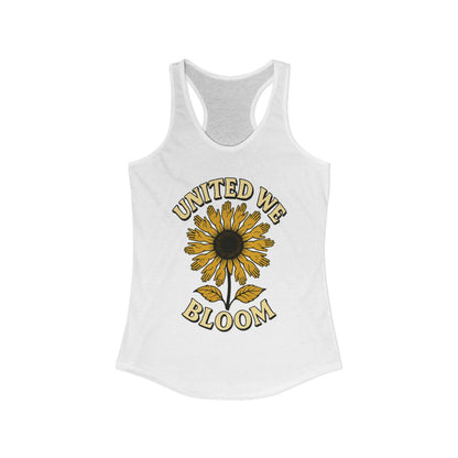 United We Bloom Sunflower Graphic Tank Top