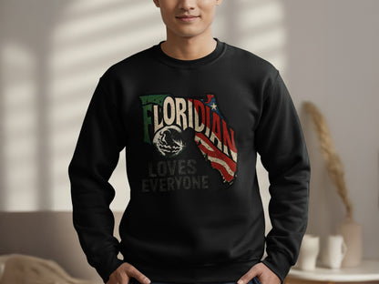 Floridian Loves Everyone Graphic Sweatshirt product