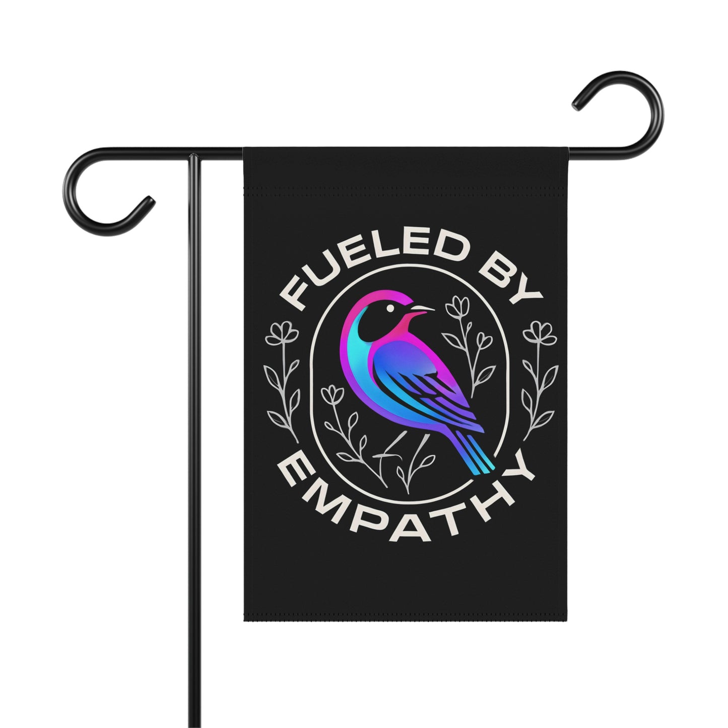 Fueled by Empathy Colorful Bird Garden Flag