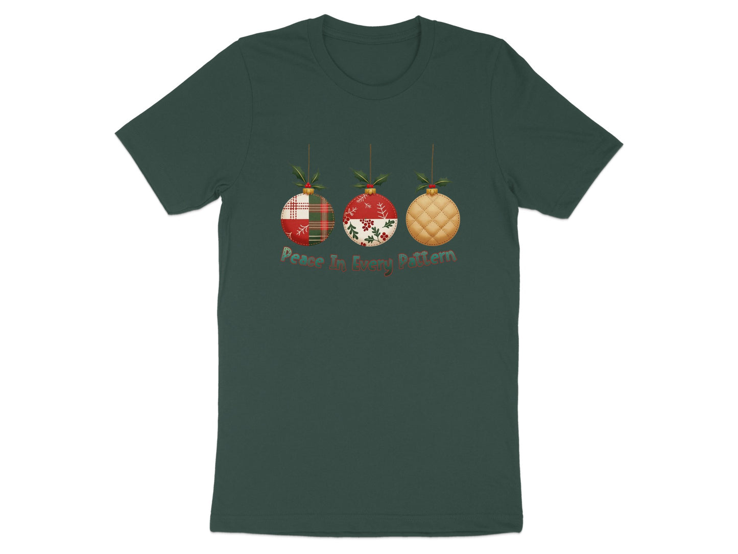 Peace In Every Pattern Christmas T-Shirt