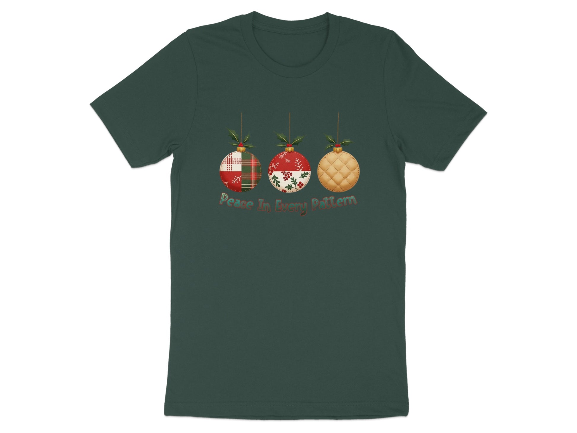 Peace In Every Pattern Christmas T-Shirt