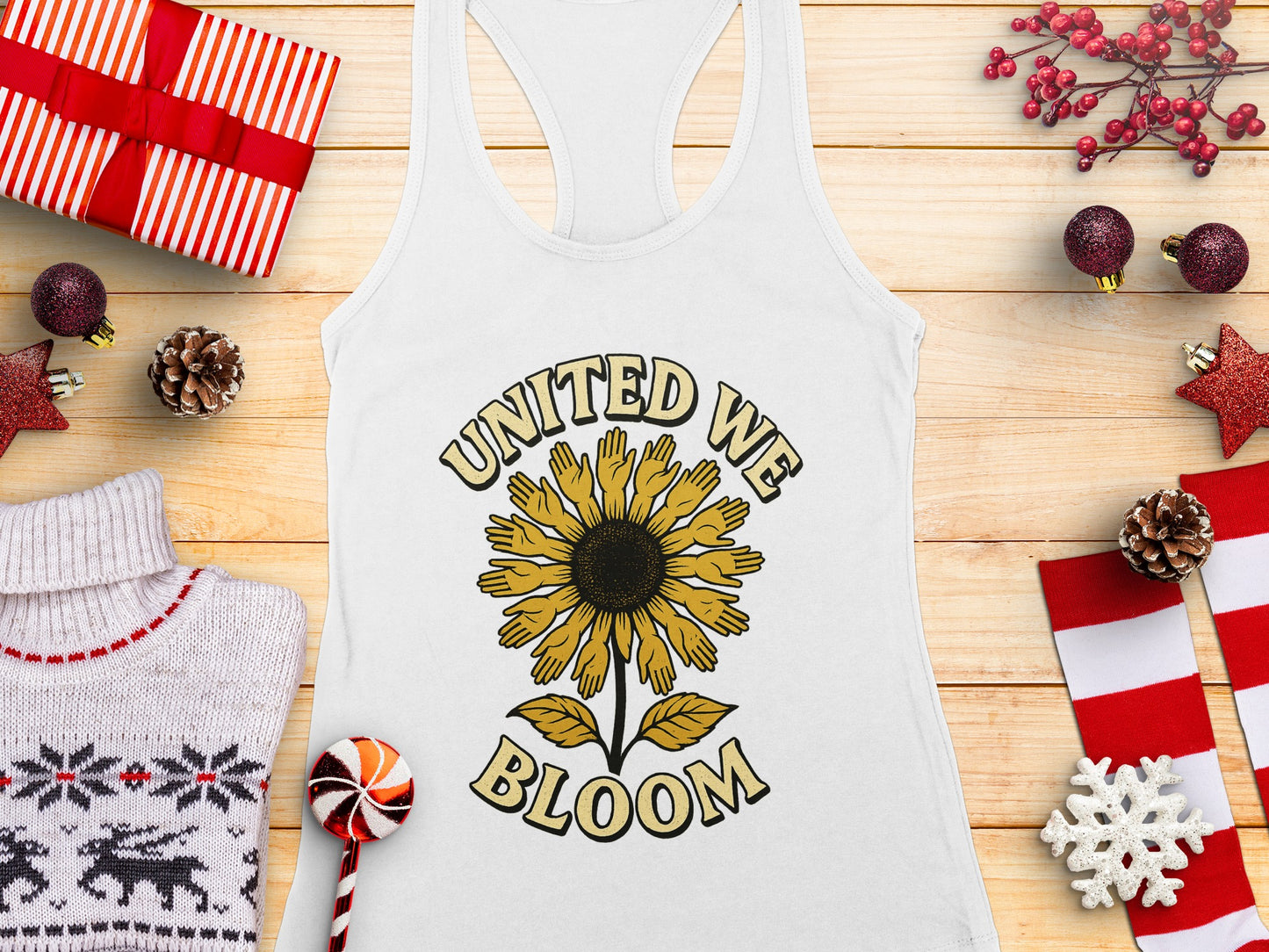 United We Bloom Tank Top Holiday Gift Idea