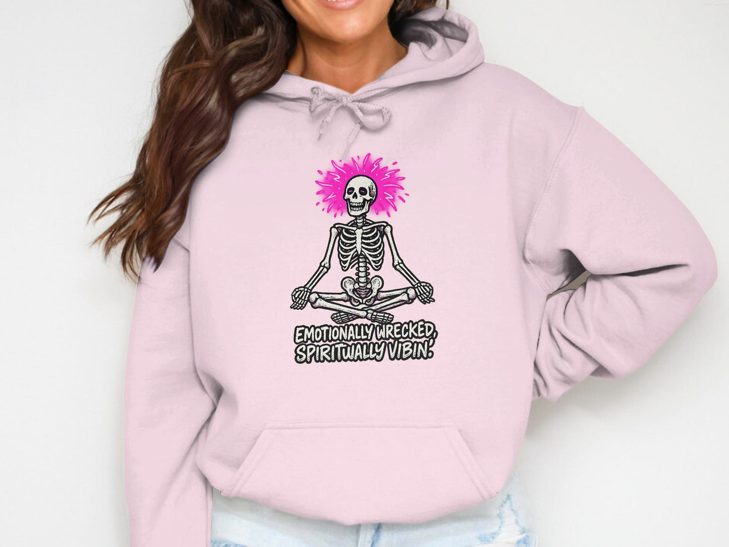 Emotionally Checked Spiritually Vibin Hoodie product