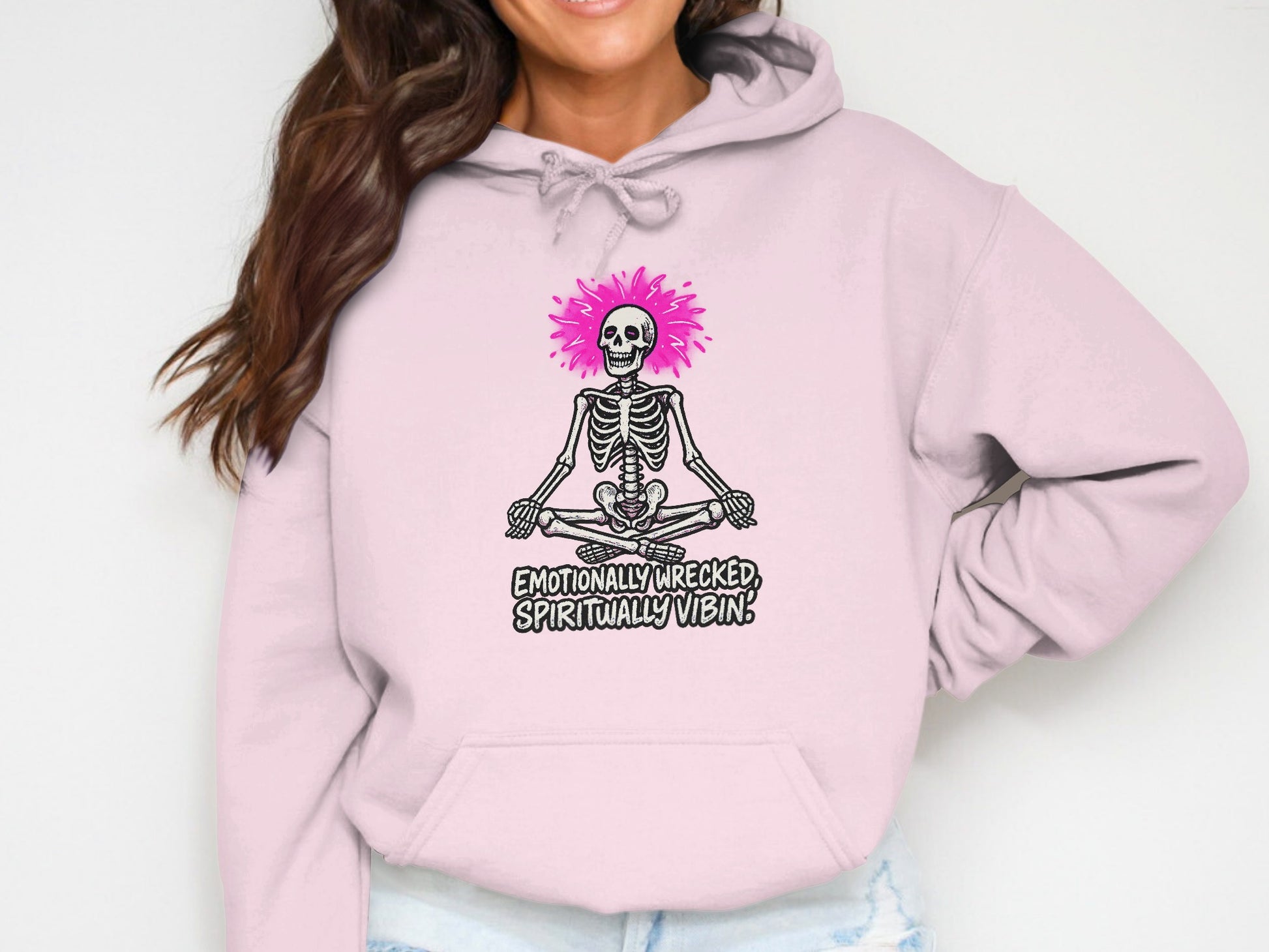 Emotionally Checked Spiritually Vibin Hoodie product
