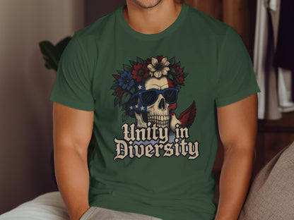 Unity in Diversity Skull Graphic T-shirt product type