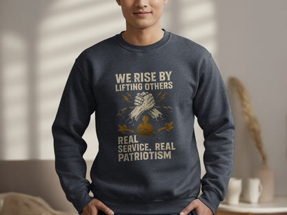We Rise By Lifting Others Real Service Patriotic product