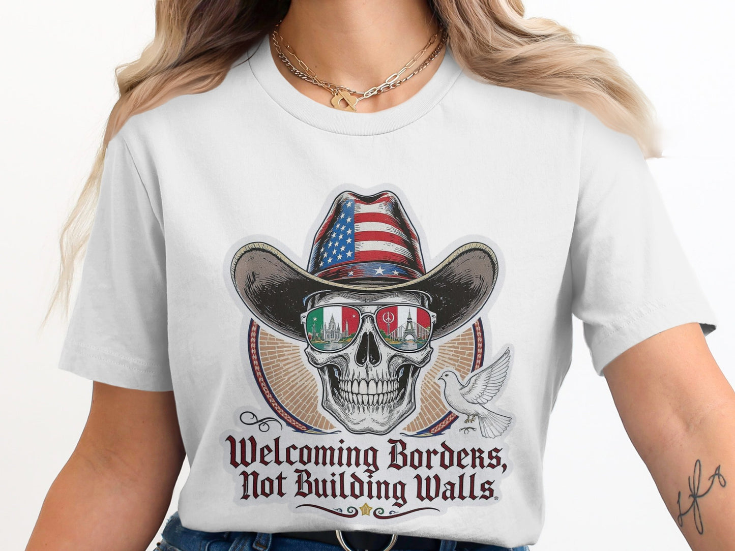 Welcoming Borders Not Building Walls Graphic Shirt product
