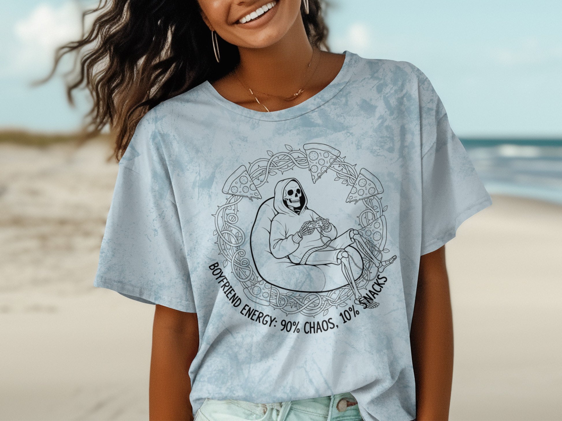 Boyfriend Energy 90% Chaos 10% Snacks T-Shirt