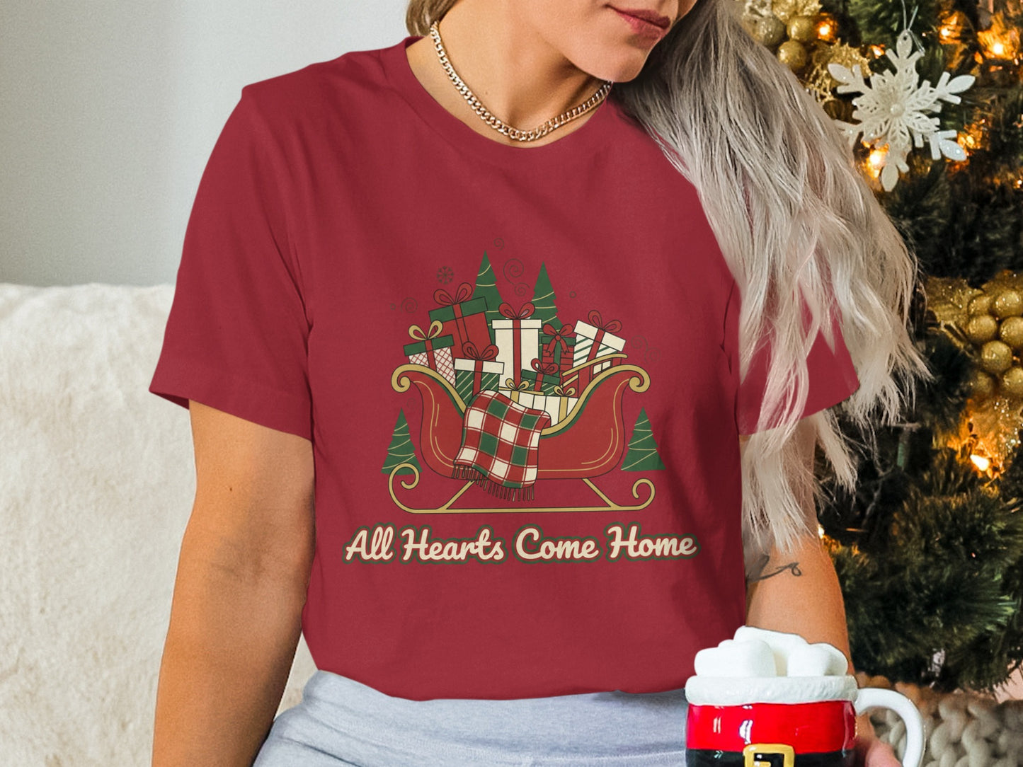 All Hearts Come Home Christmas T-Shirt