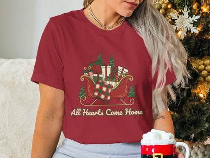 All Hearts Come Home Christmas T-Shirt