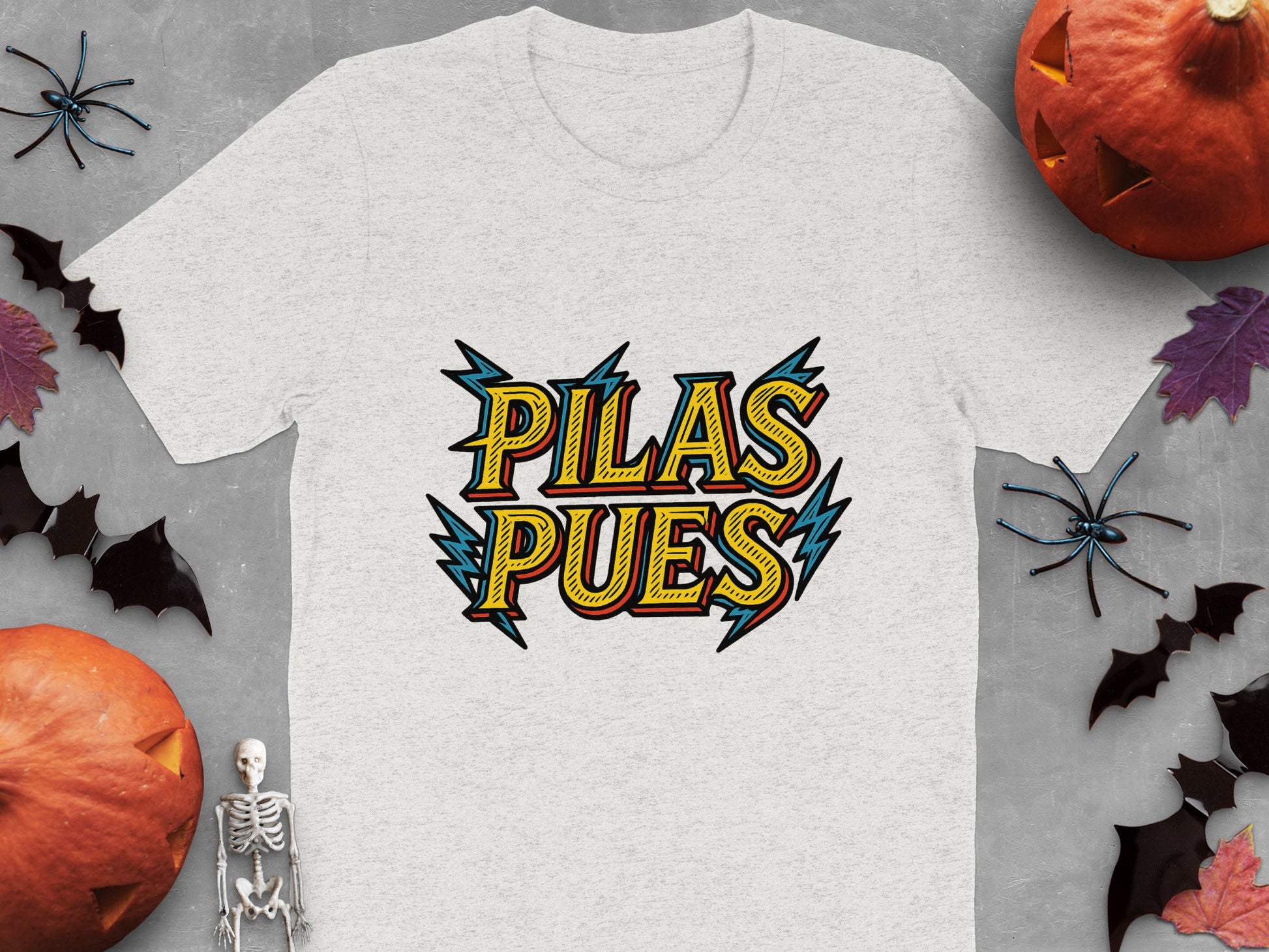 Pilas Pues Graphic Halloween Short Sleeve Shirt product