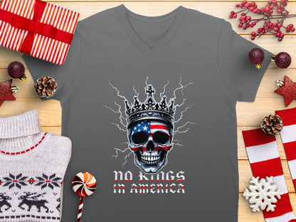No Kings in America Skull T-Shirt Perfect Outfit