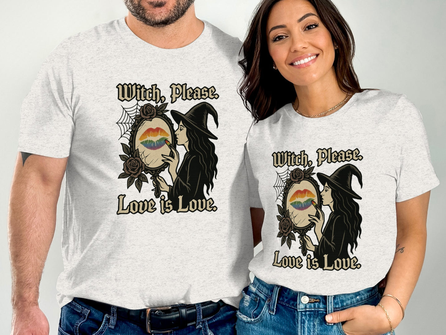 Witch Please Love is Love Graphic Shirt product type