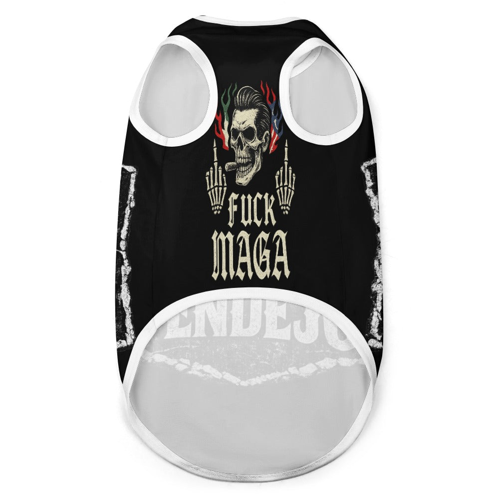 Anti Maga Pet Vest, Funny Full Print Dog And Cat Summer Shirt Tee