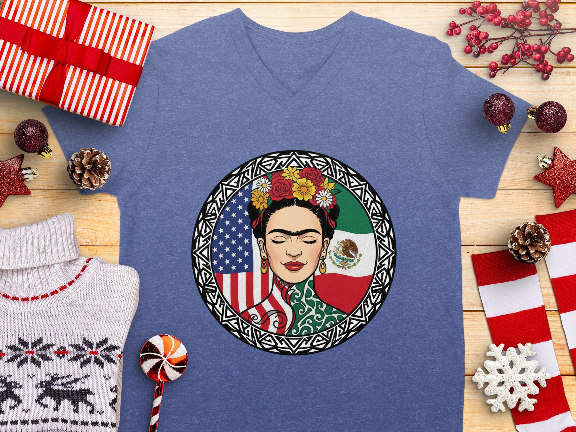 Frida Kahlo American Mexican Heritage T-shirt