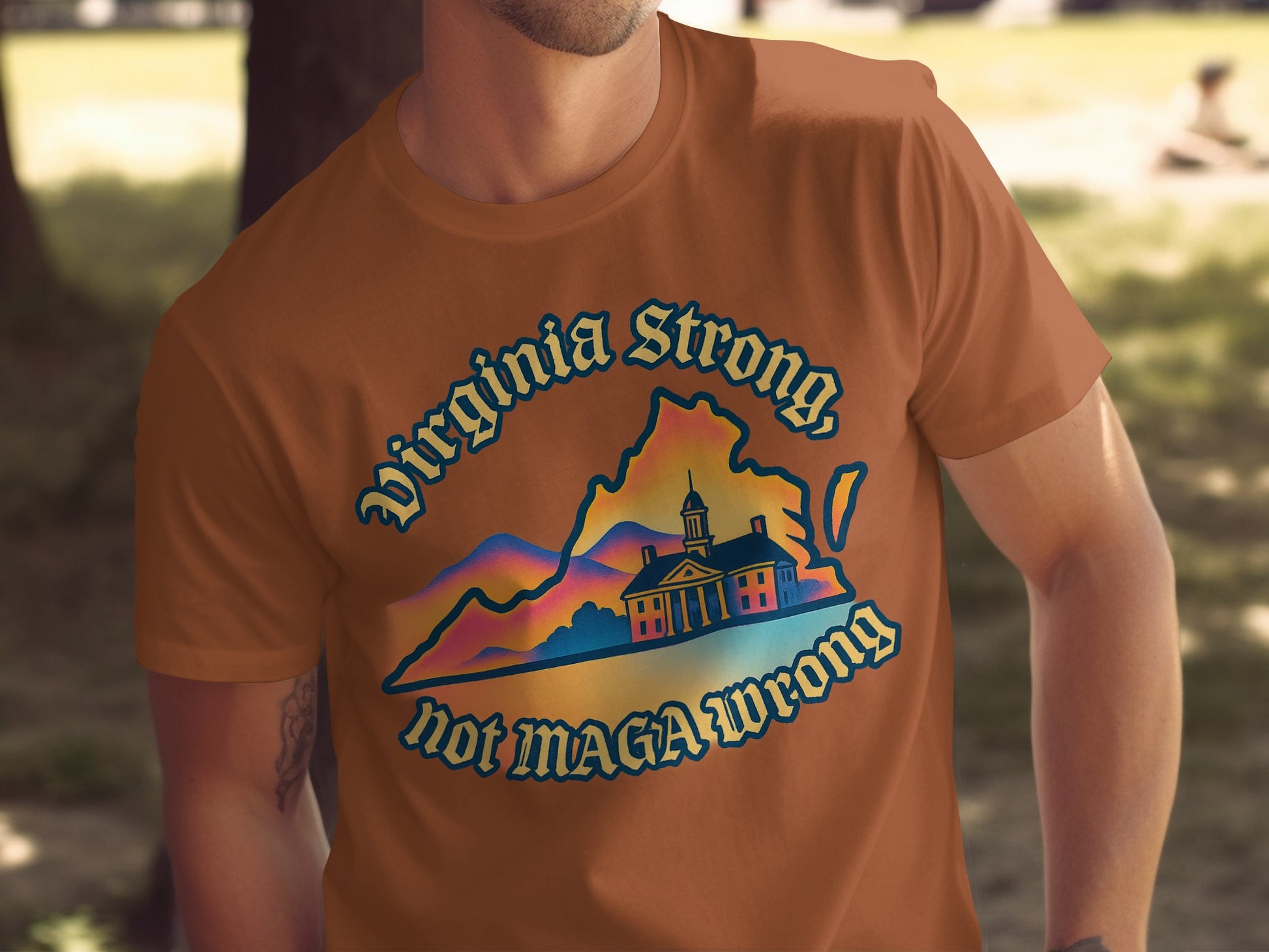 Virginia Strong Not MAGA Wrong Graphic T-Shirt product