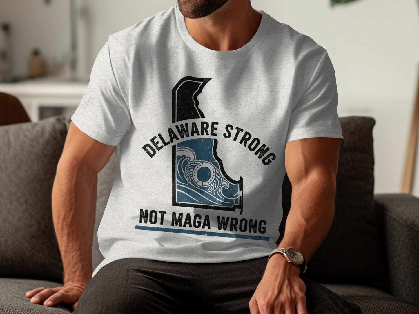 Delaware Strong Not MAGA Wrong Graphic T-Shirt product type