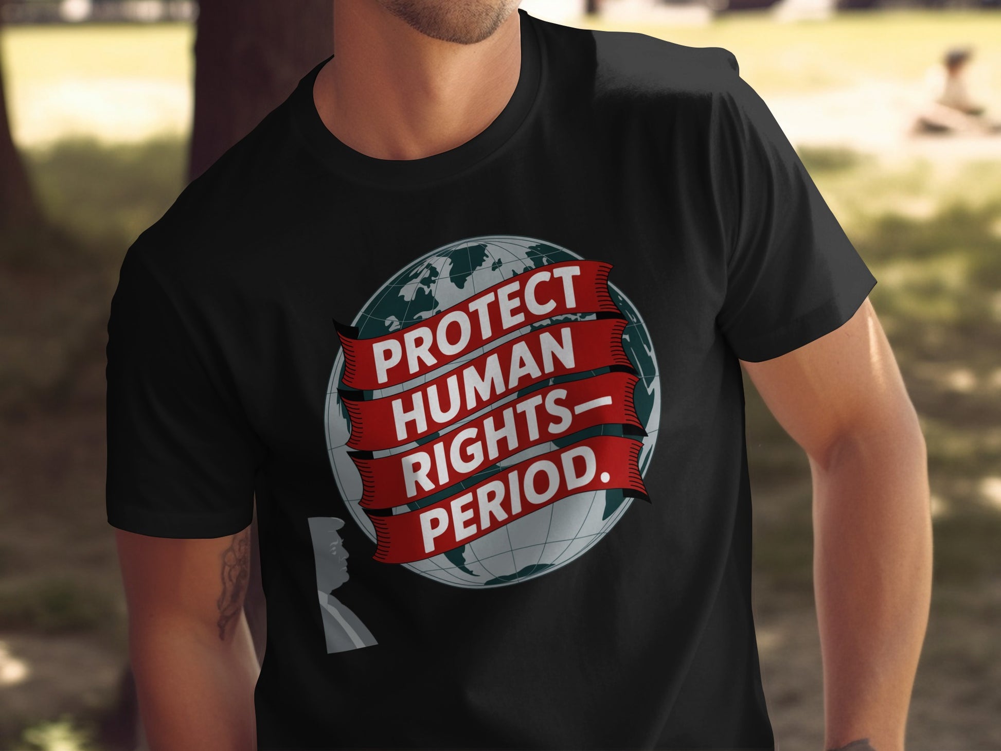 Protect Human Rights Period Graphic T-Shirt product