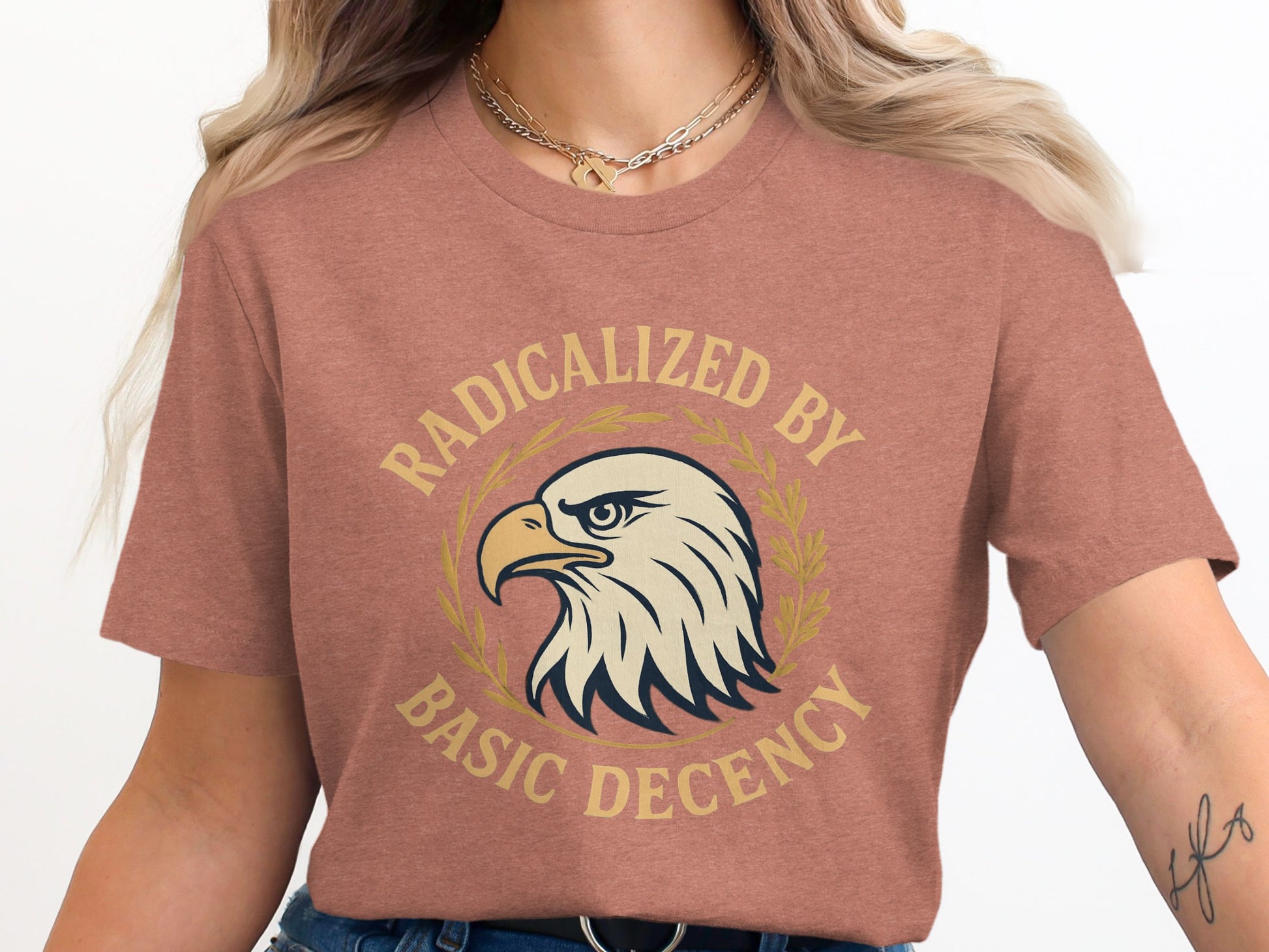 Radicalized By Basic Decency Eagle Graphic product type