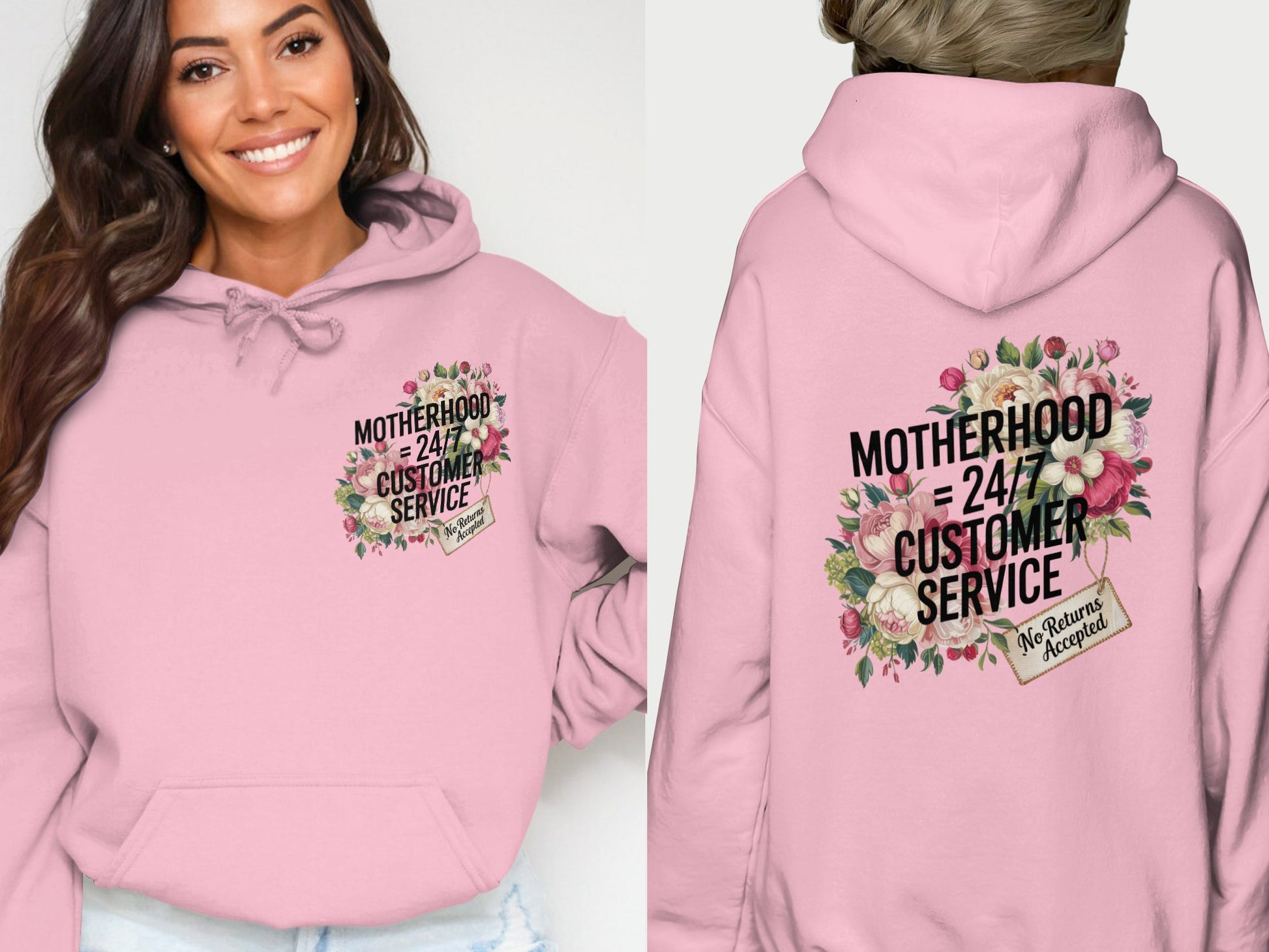 Motherhood 24/7 Customer Service Hoodie product type