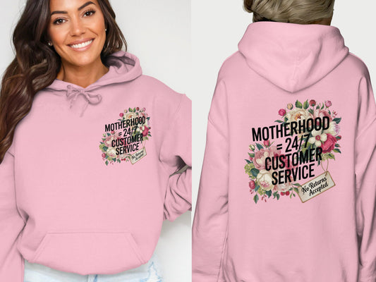 Motherhood 24/7 Customer Service Hoodie product type