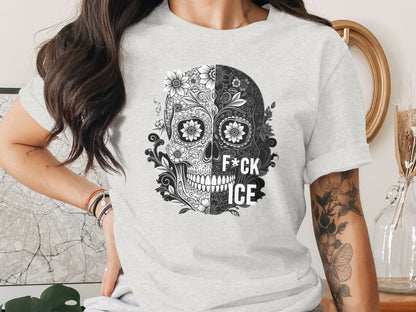 Intricate Skull Design F*ck Ice T-Shirt product type