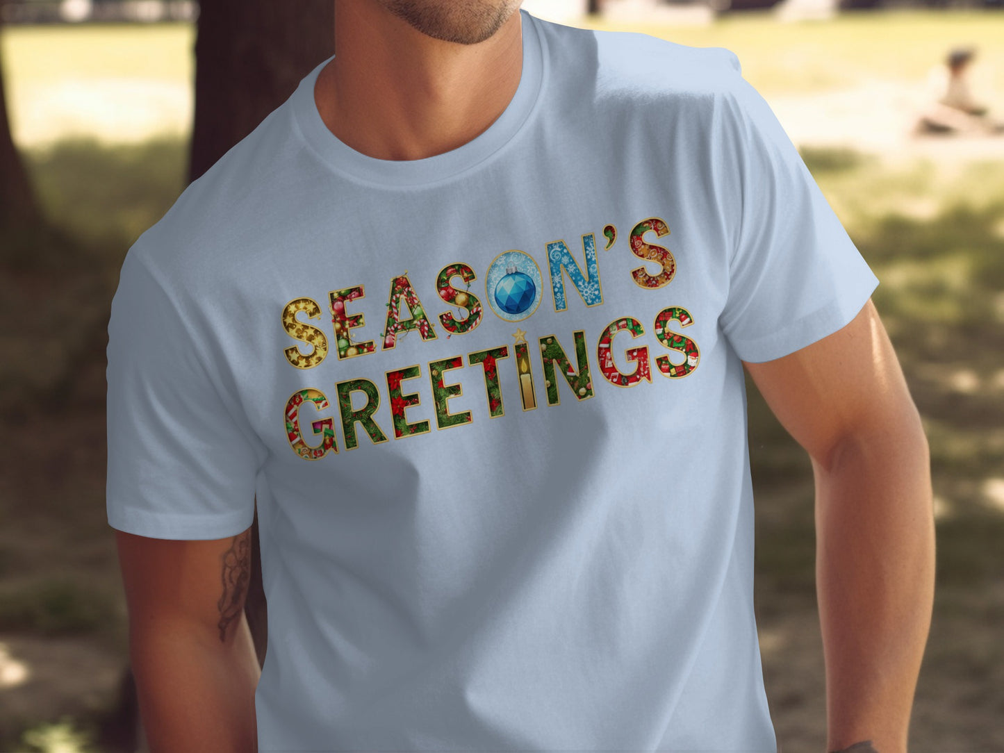 Season's Greetings Festive Graphic Tee Product