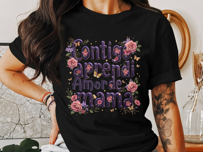 Contigo Aprendí Amor de Mamá Graphic T-shirt product