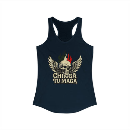 Graphic Skull Winged Tank Top Design