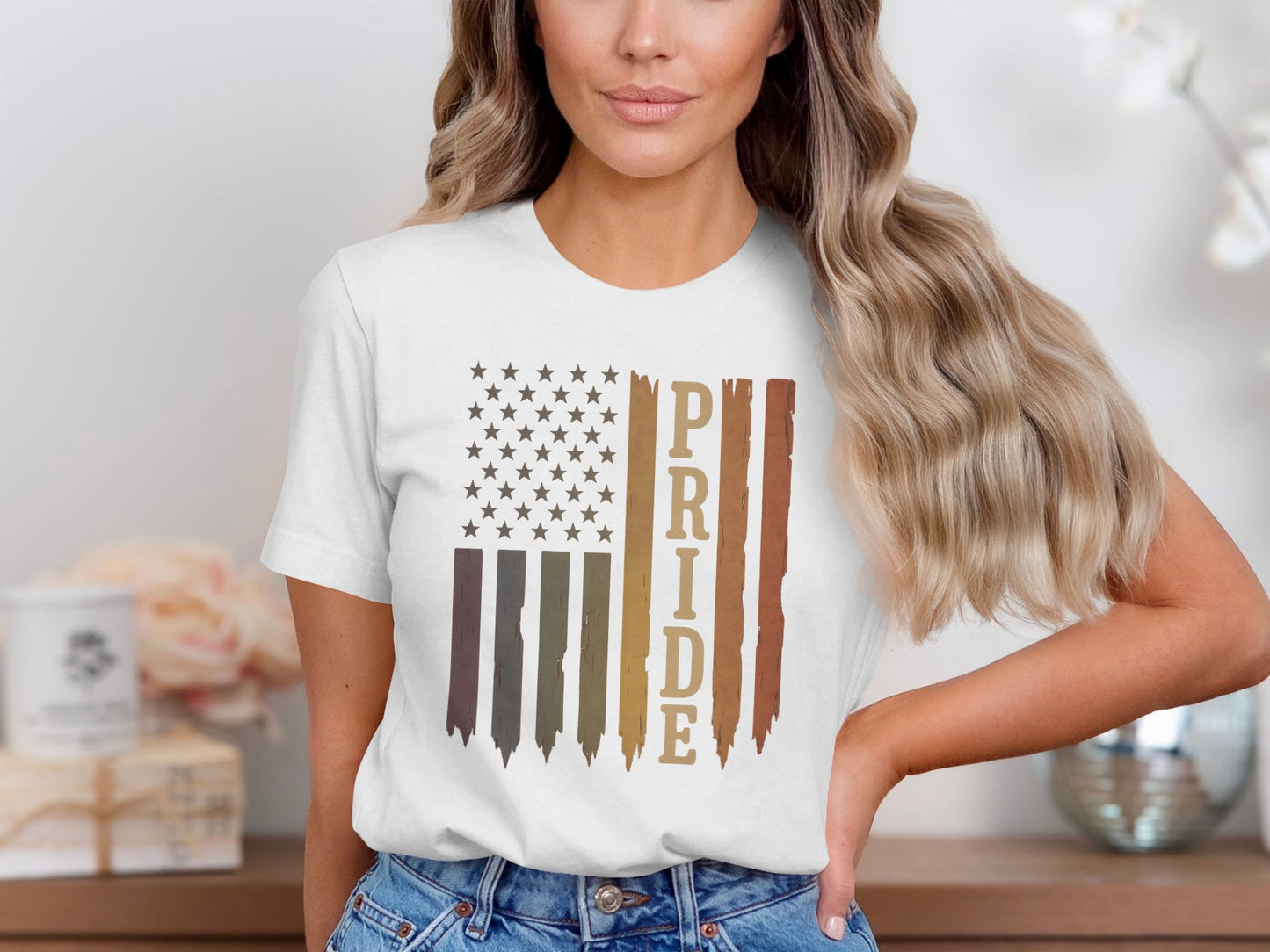 American Flag Pride Graphic Tee Shirt product