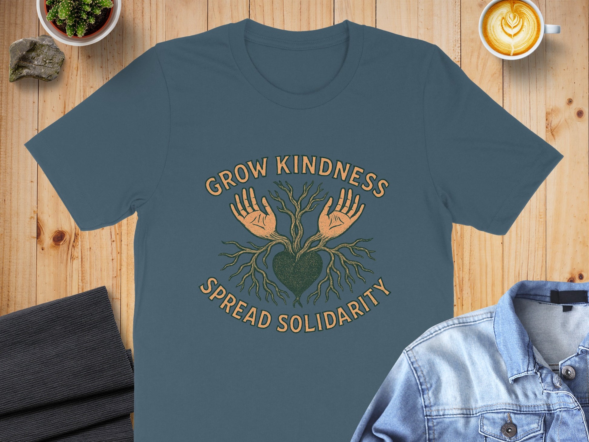Grow Kindness Spread Solidarity Message T-shirt product