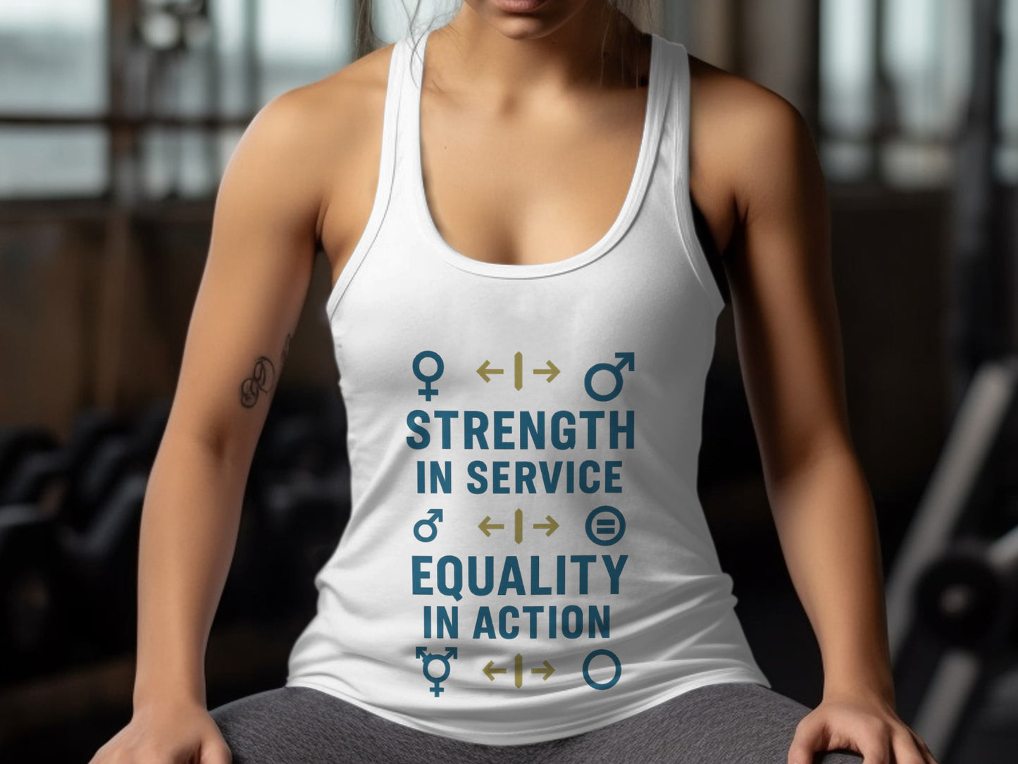 Strength in Service Equality in Action Tank Top