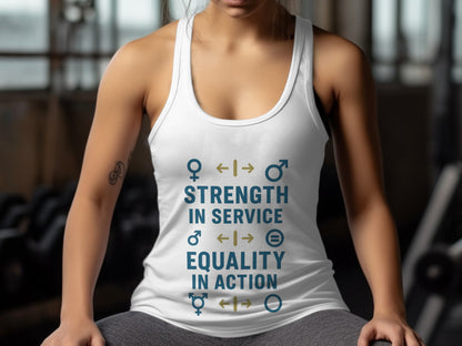 Strength in Service Equality in Action Tank Top