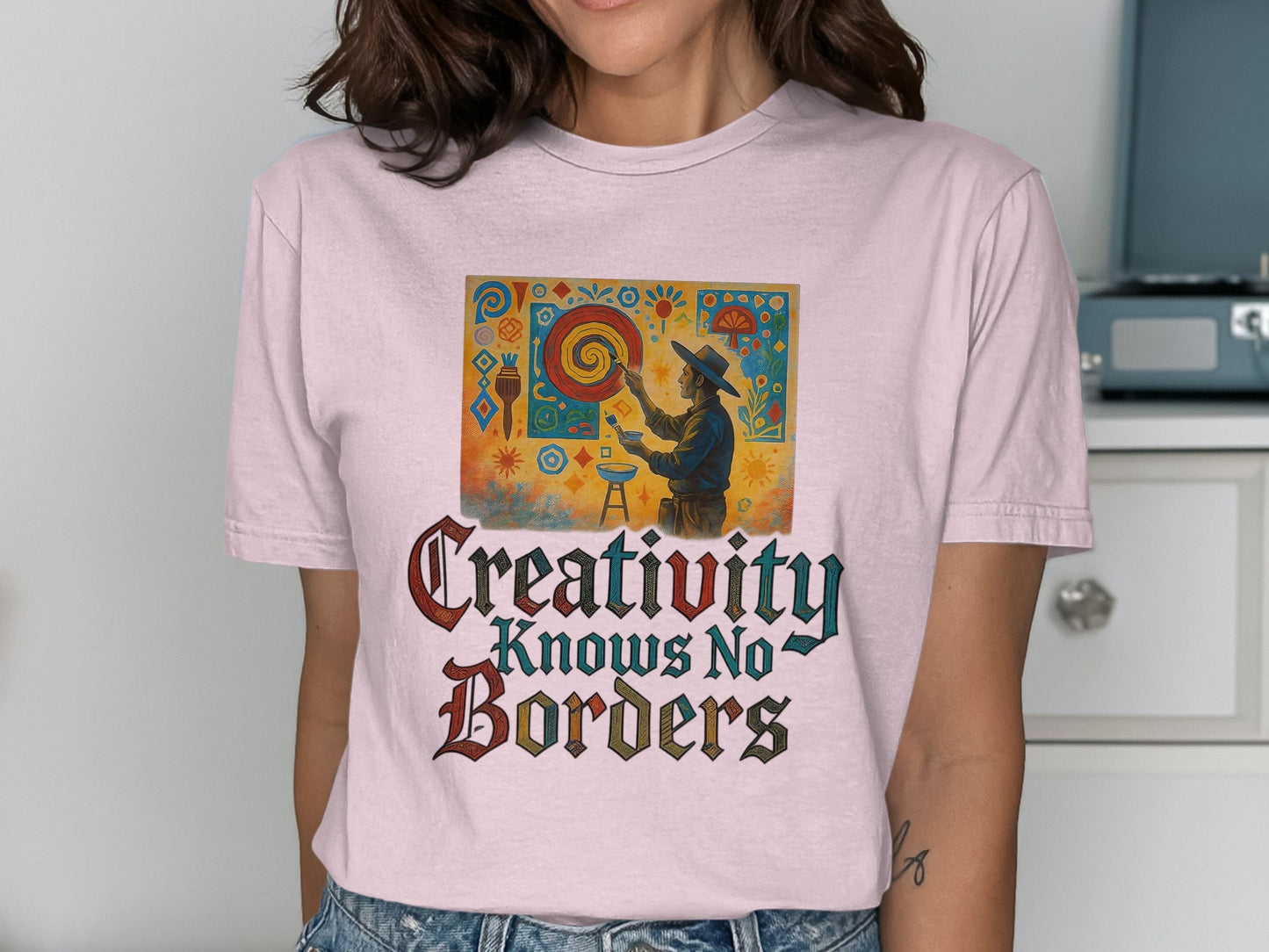 Creativity Knows No Borders Graphic T-shirt product type