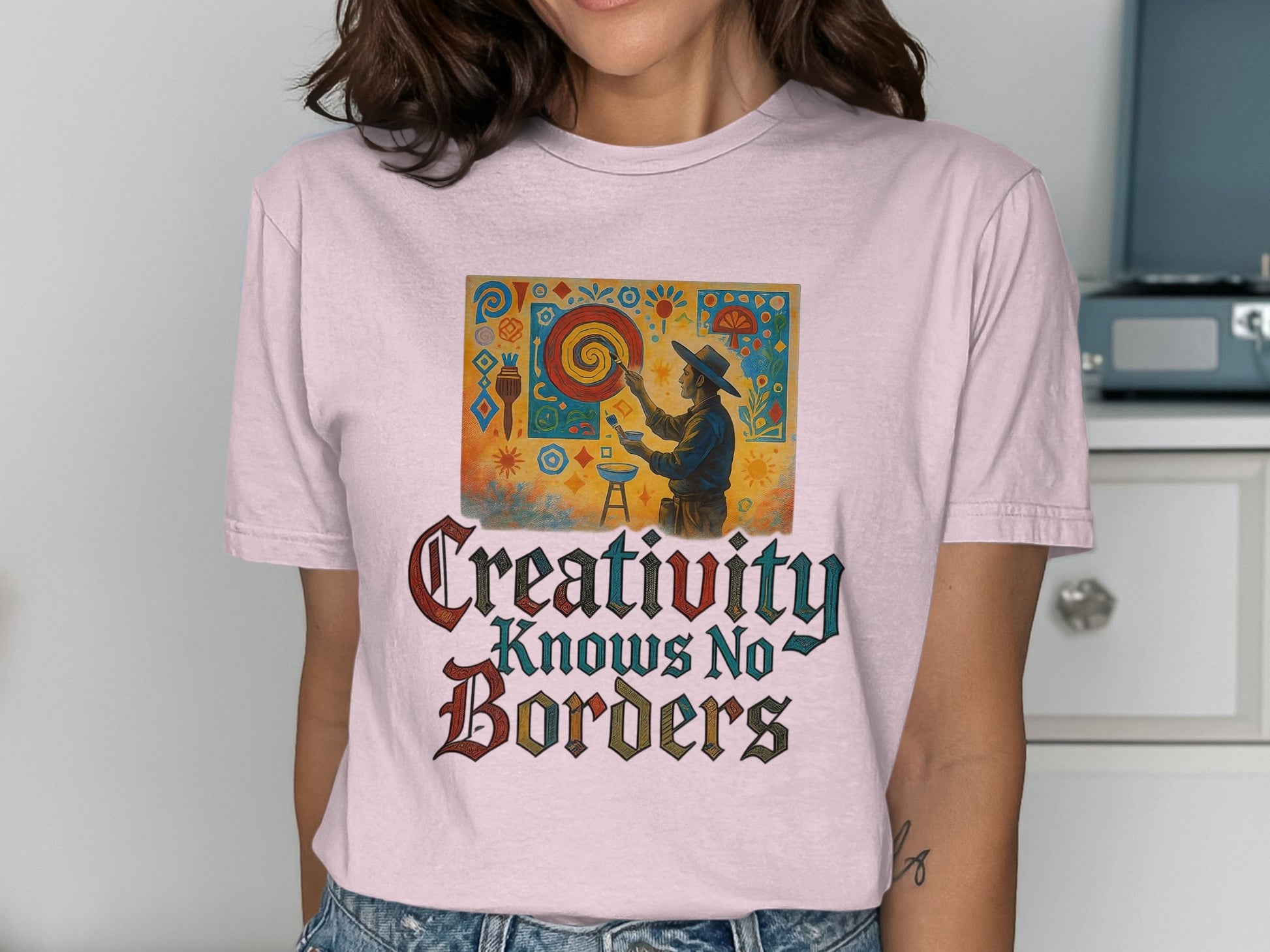 Creativity Knows No Borders Graphic T-shirt product type