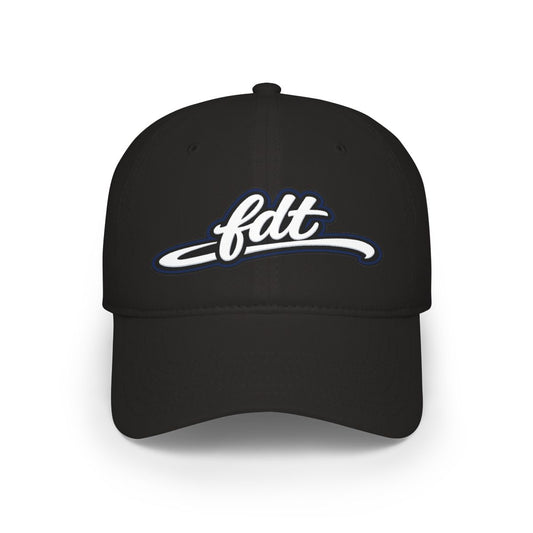 Stylish Black Cap with FDT Logo Design Hat