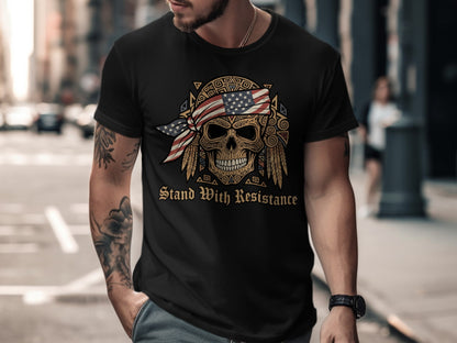 Stand With Resistance Skull T-Shirt