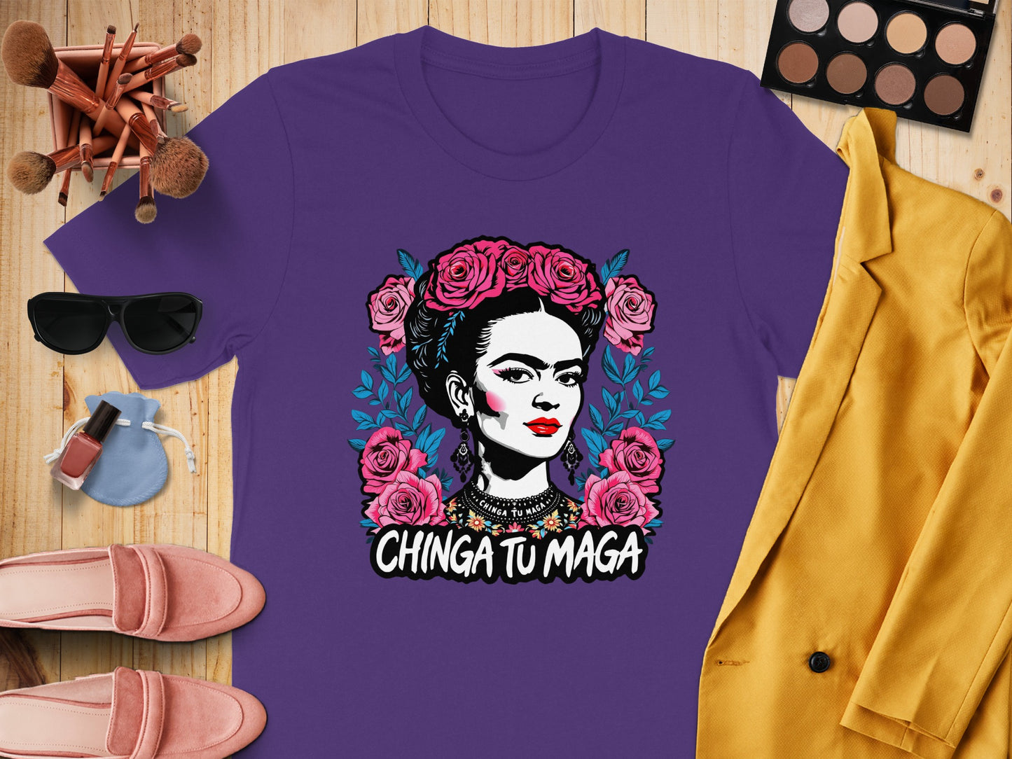 Chinga Tu Maga Graphic Tee Vibrant Artistic T-shirt