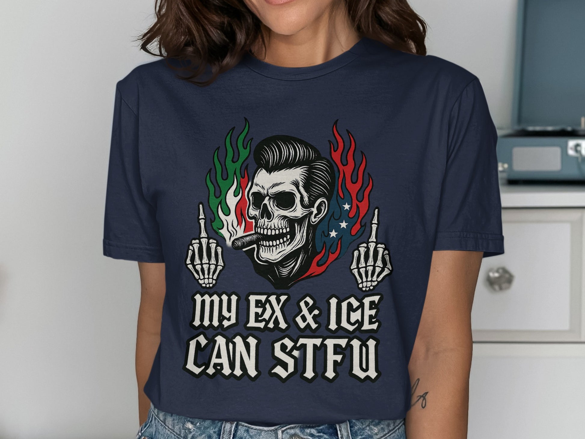 My Ex and Ice Can STFU Graphic T-Shirt Product