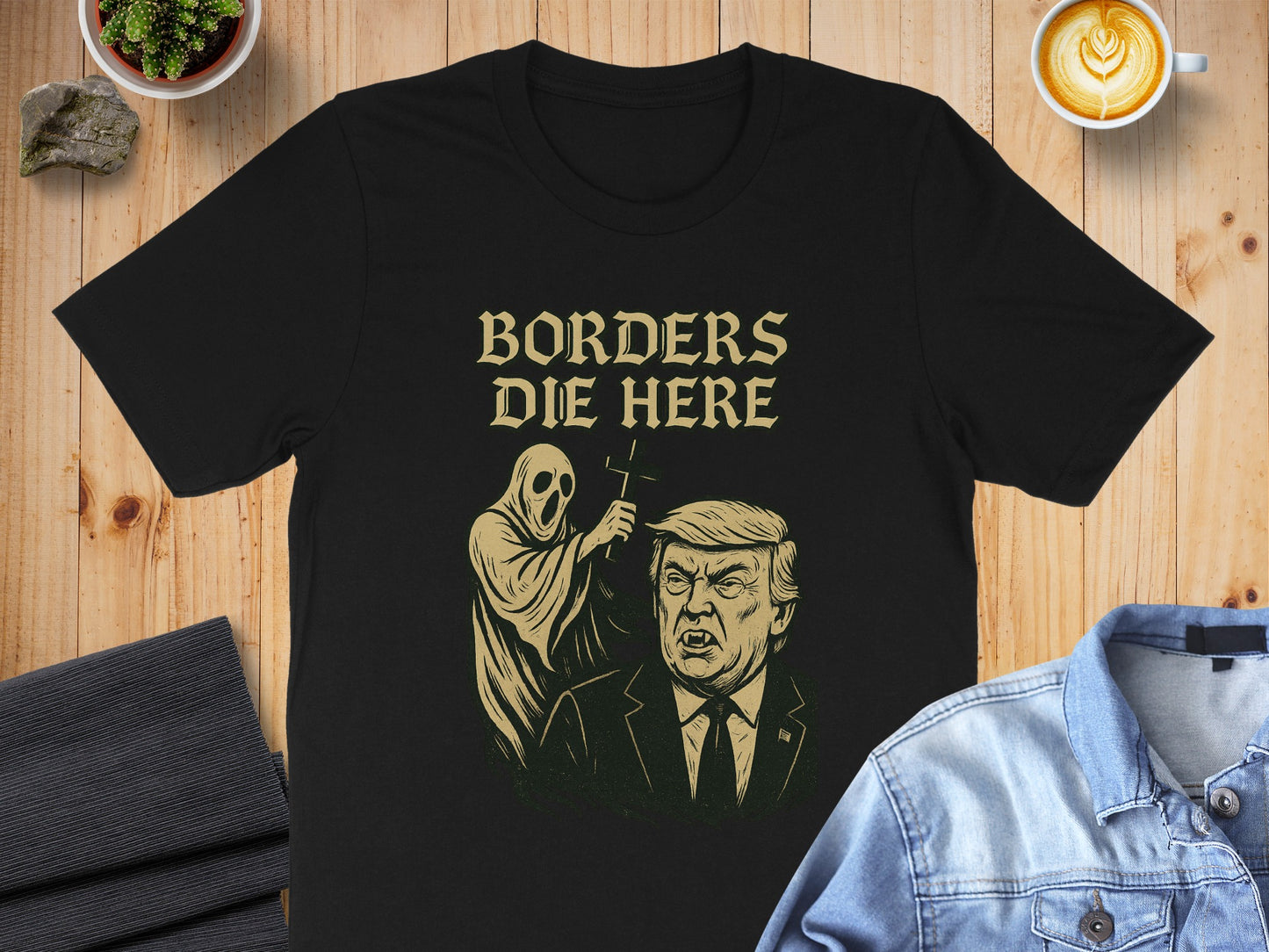 Borders Die Here Graphic T-Shirt product