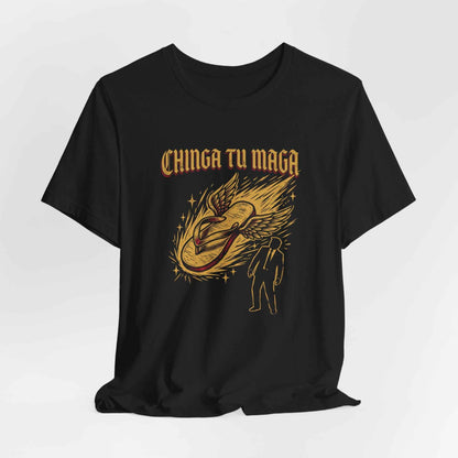 Chinga Tu MAGA T-Shirt, Anti Trump Political Tee, La Chancla Resist Shirt, Winged Flip Flop Funny Protest T-Shirts, Sarcastic Gift