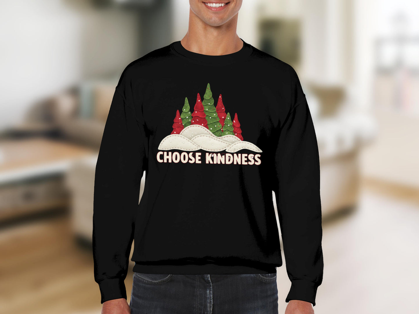 Choose Kindness Christmas Tree Graphic Shirt