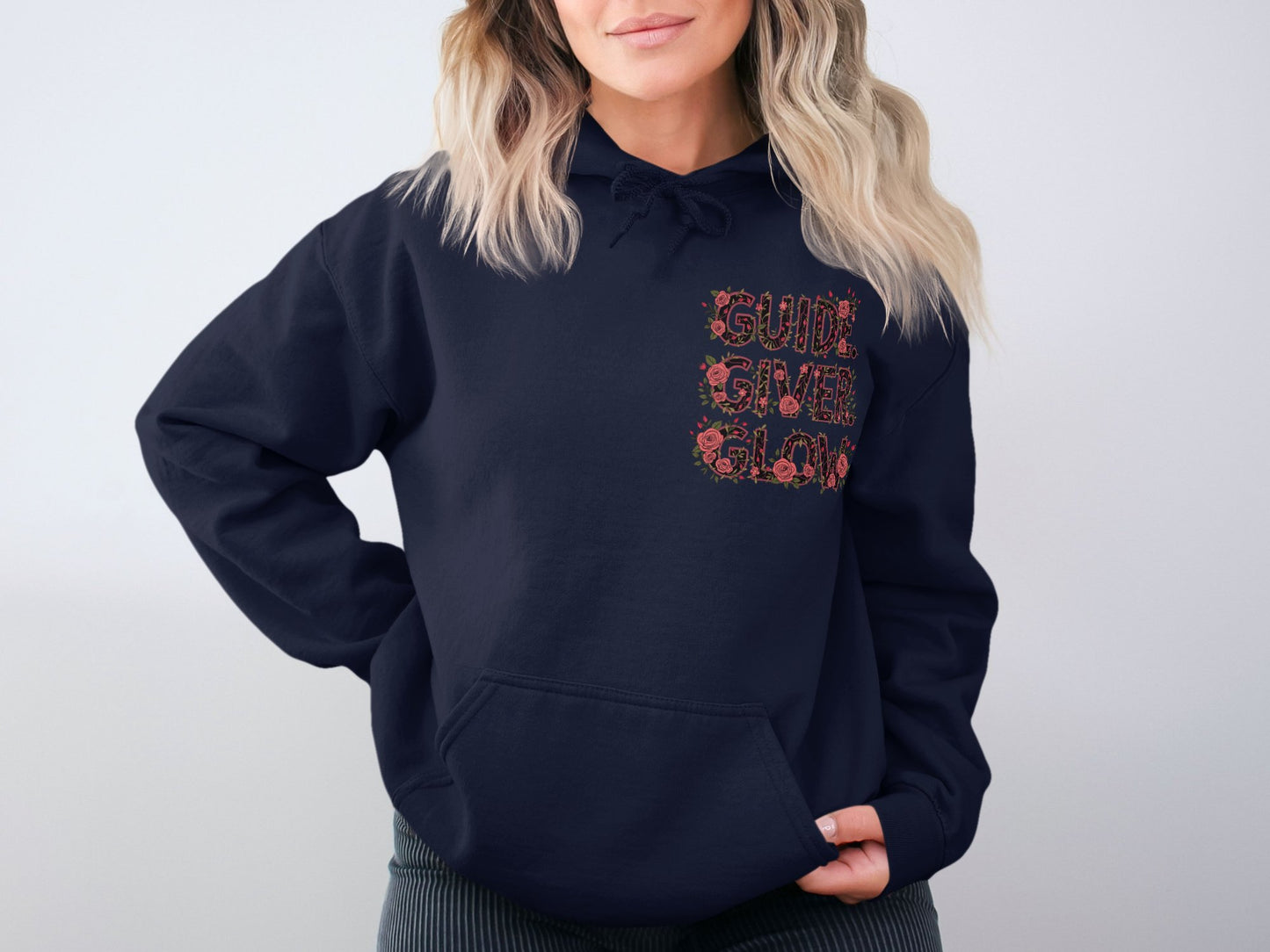 Guiding Flower Blooms Embroidered Hoodie product