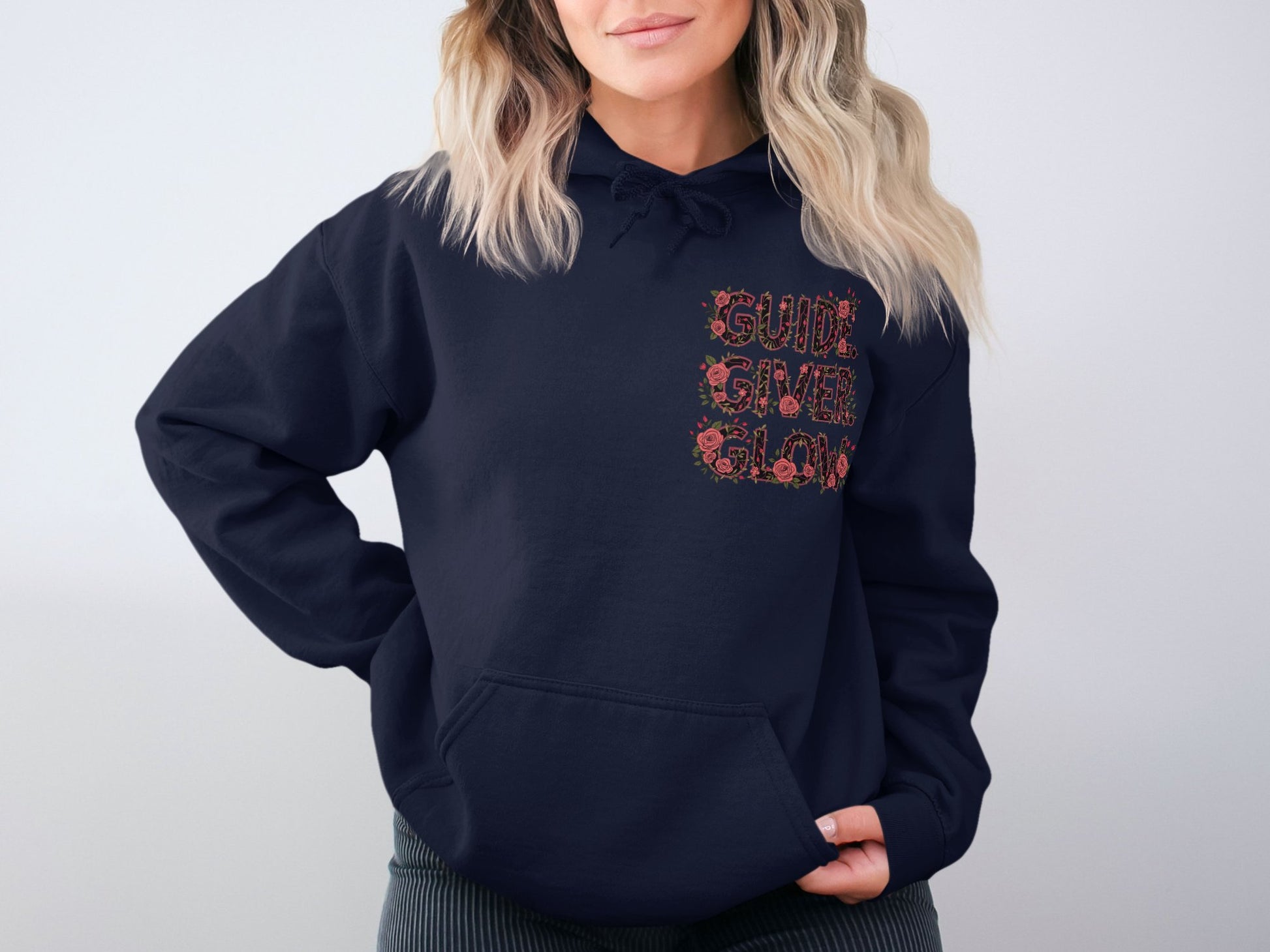 Guiding Flower Blooms Embroidered Hoodie product