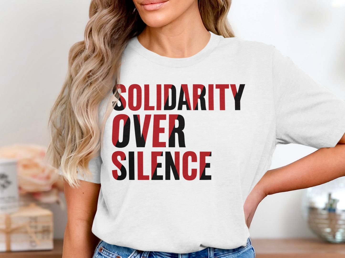 Solidarity Over Silence Statement T-shirt
