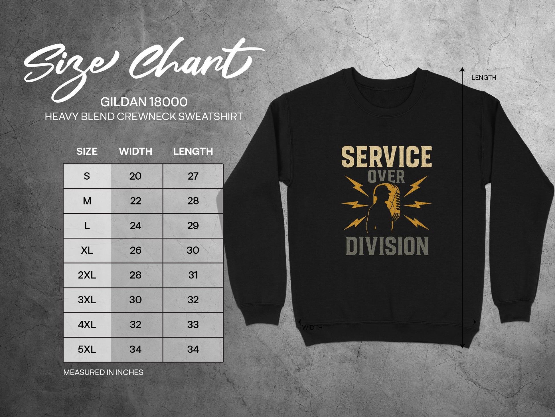 Service Over Division Sweatshirt product type