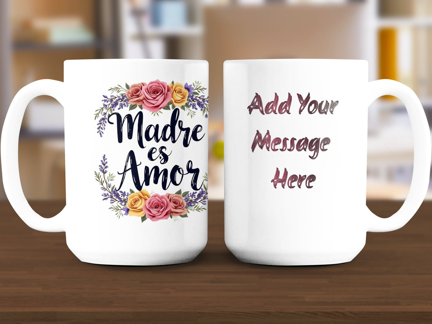Personalized Madre es Amor Custom Mug product type