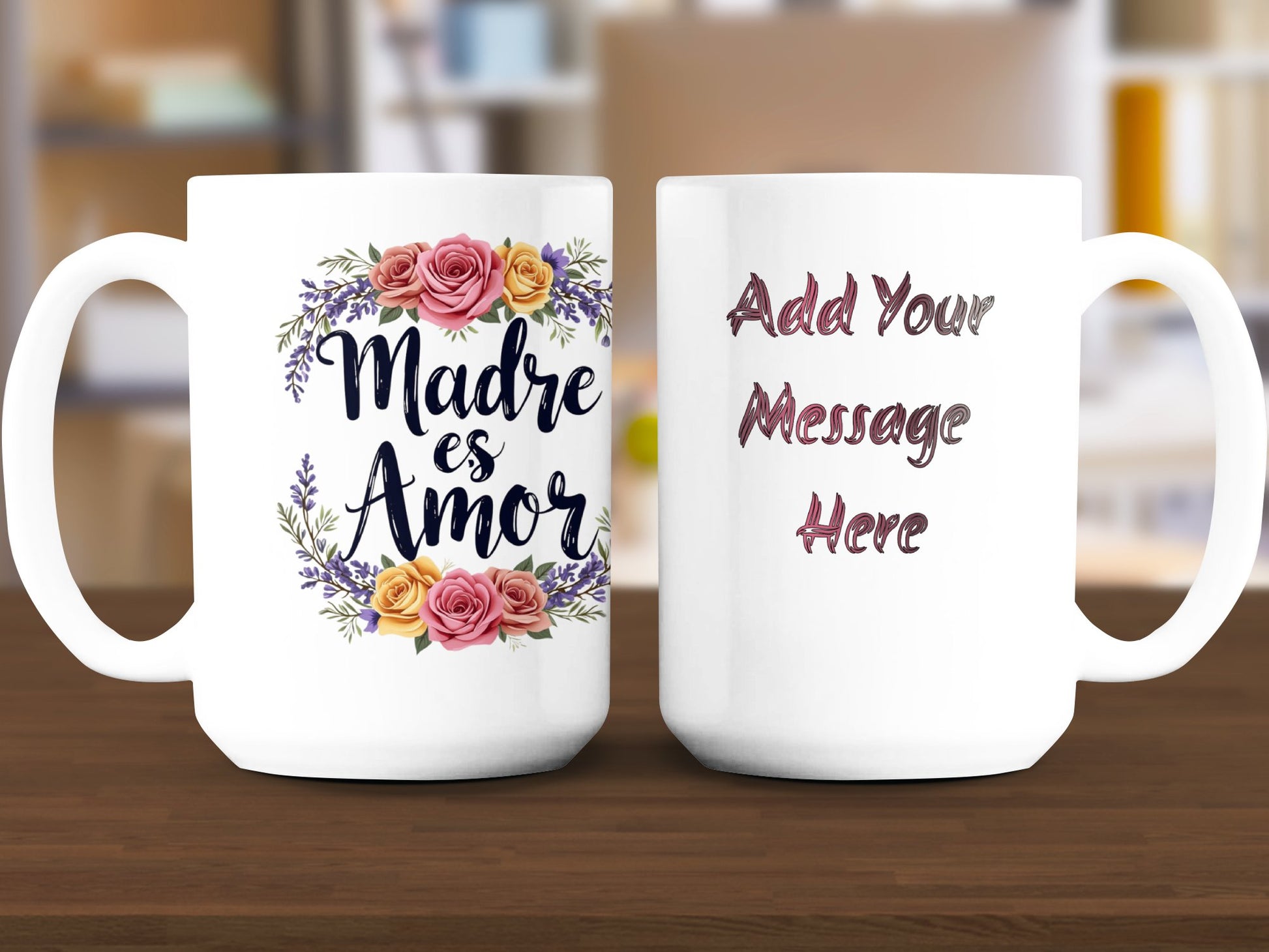 Personalized Madre es Amor Custom Mug product type