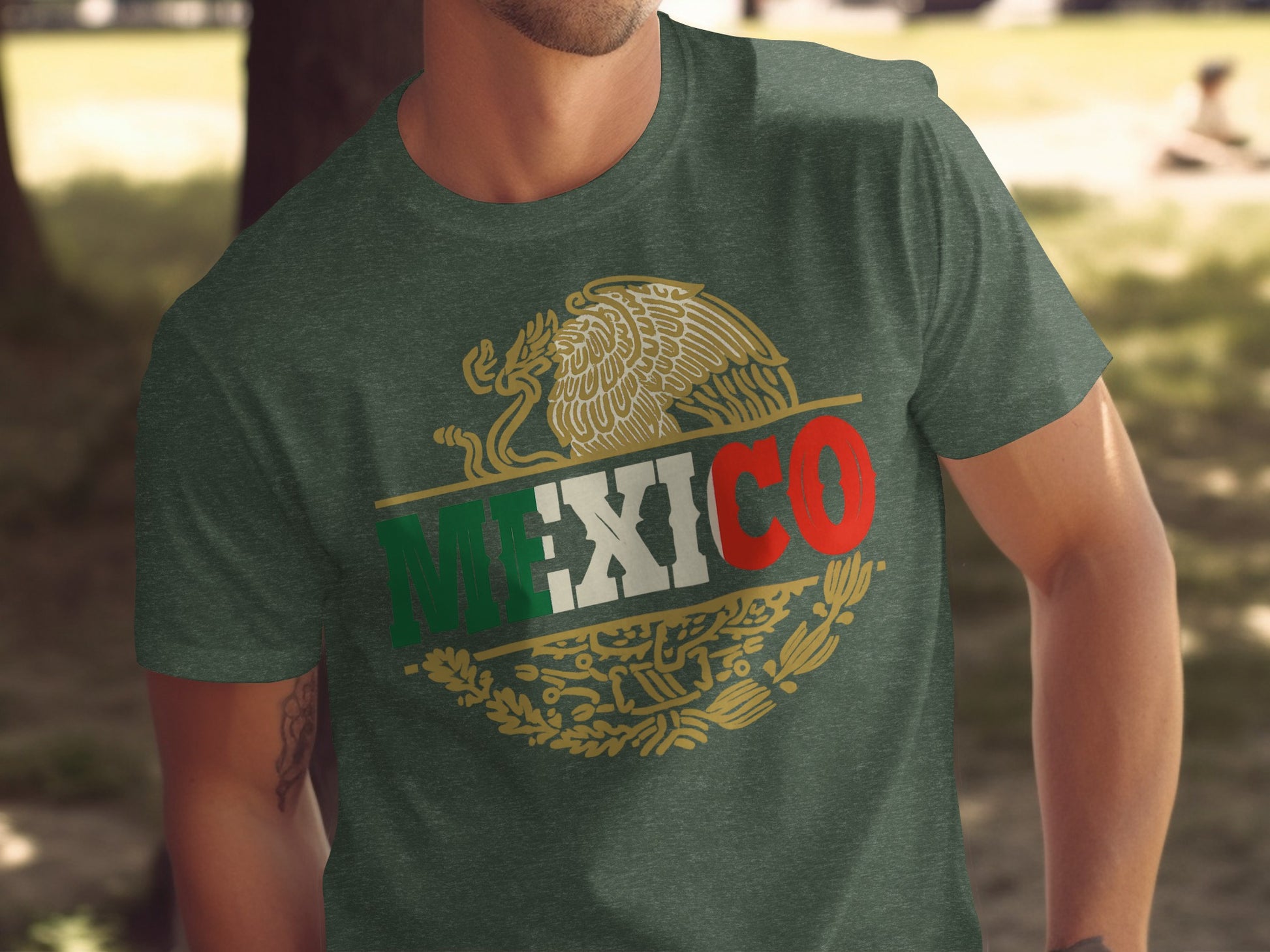 Mexico Emblem Graphic T-Shirt Unique Casual Product