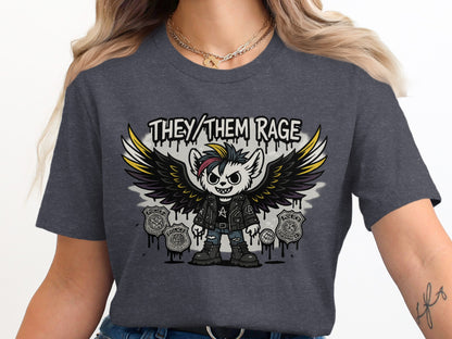 THEY/THEM RAGE Graphic Tee product type